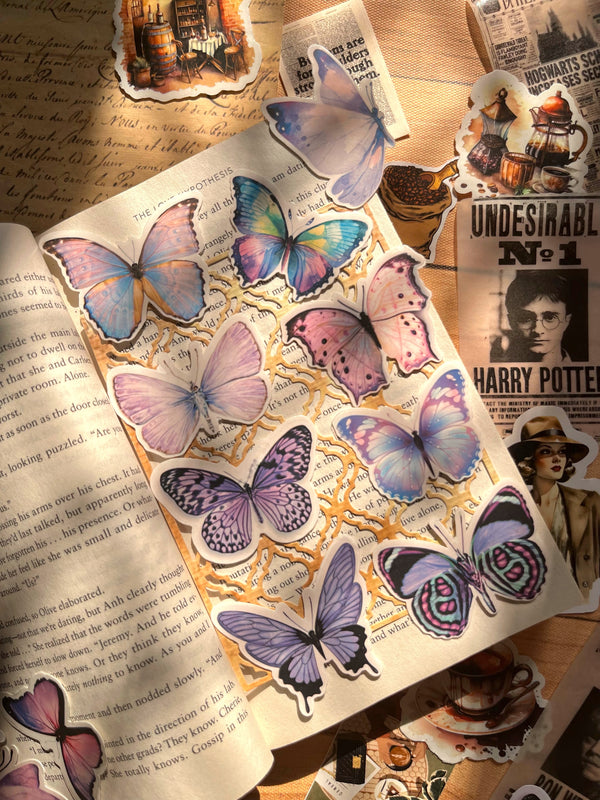 Butterfly stickers - variant Lavender