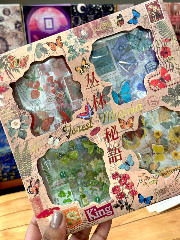 Preorder Vintage Floral Garden PET sticker box