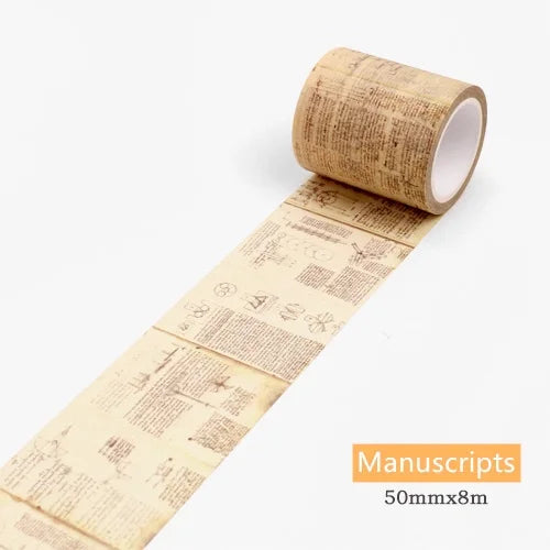 Washi tape - Manuscripts