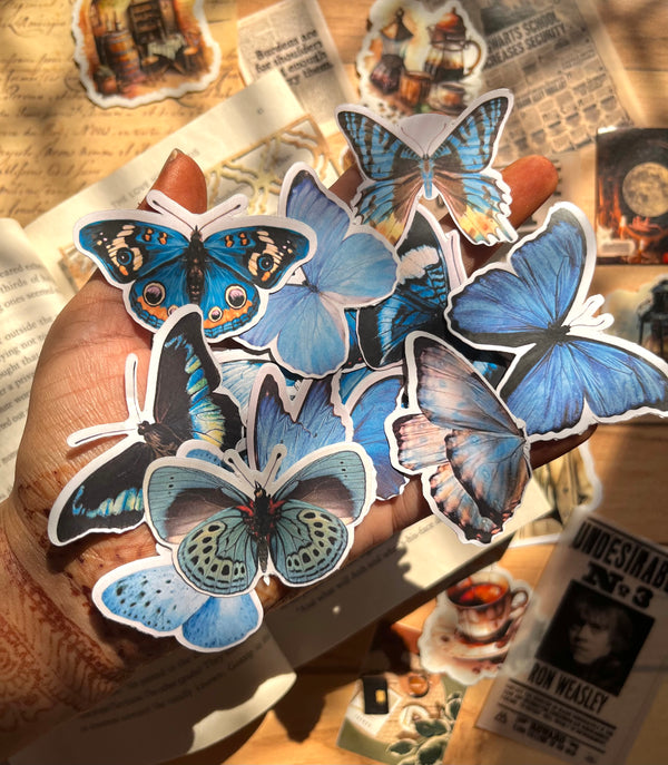 Butterfly stickers - variant Blue