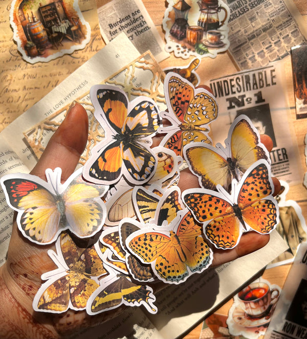 Butterfly stickers - variant Yellow