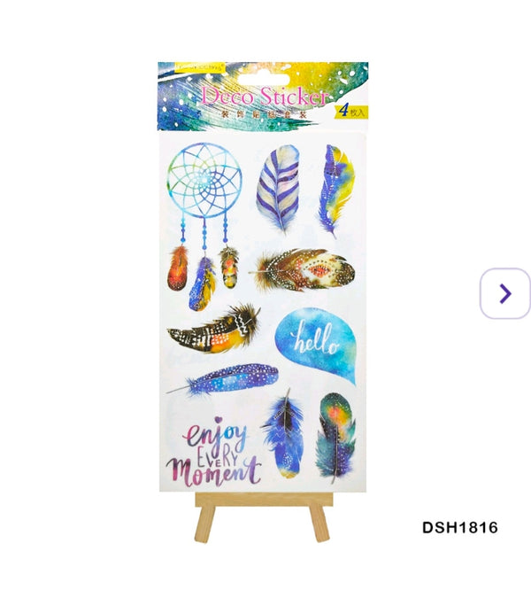 Deco washi peel off stickers - Feather World