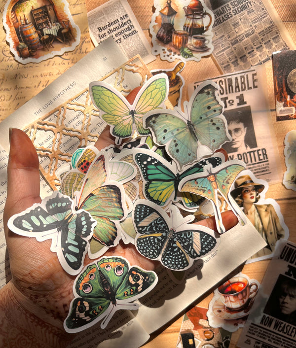 Butterfly stickers - variant Green