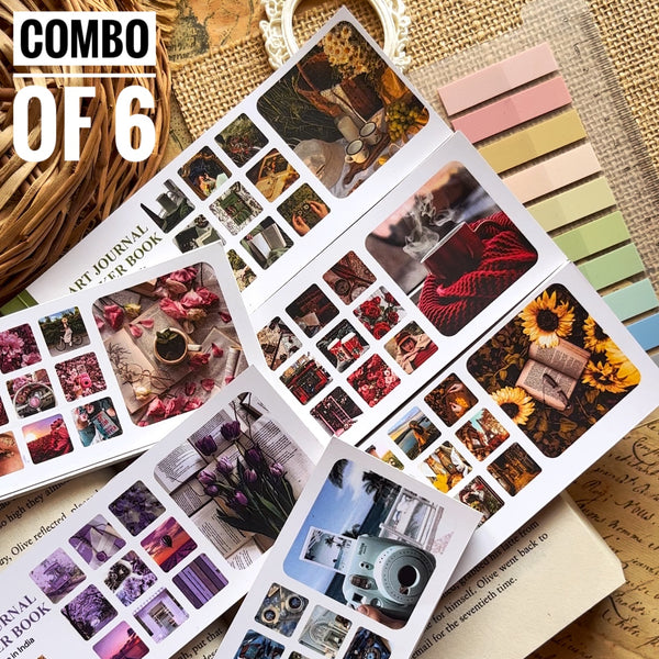 Art Journal Sticker Book - Combo of 6