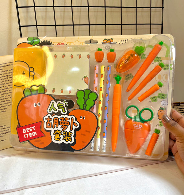 Carrot Stationery Set