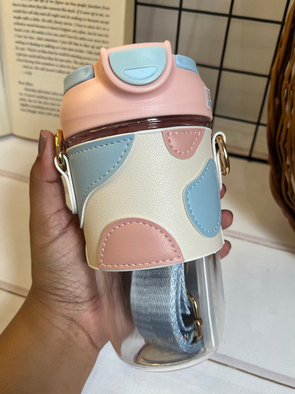 Cute Leather feel cover Bottle - variant 04