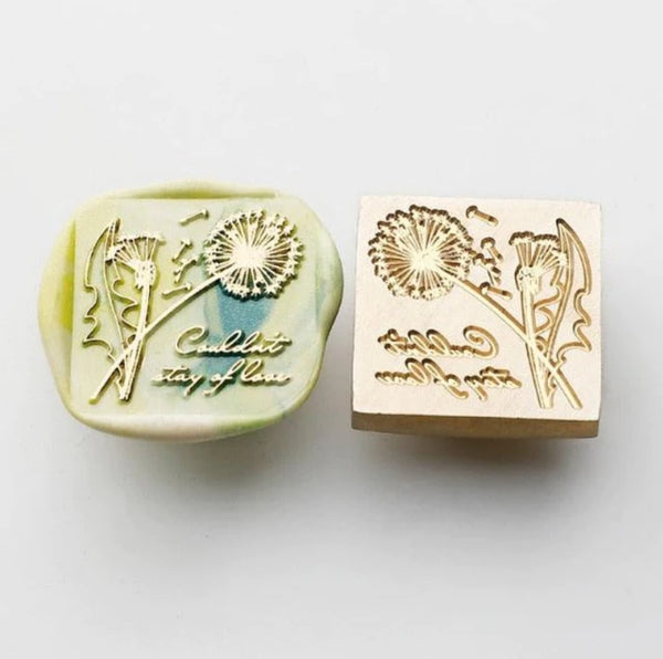 Wax seal stamp- cotton flower (4-115)